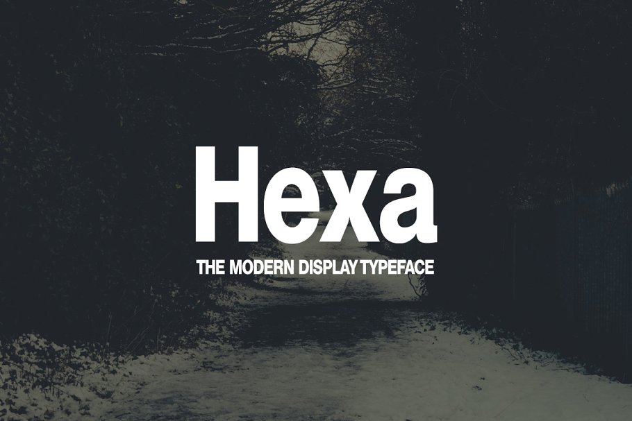 Beispiel einer Hexa-Schriftart